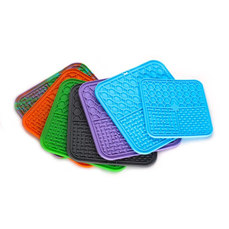 Silicone Lick Mat for Dogs & Cats | Slow Feeder with Strong Suction Cups